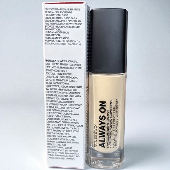 Smashbox Always On Skin-Balancing Foundation F10-W 1 fl oz New In Box - Picture 5 of 7